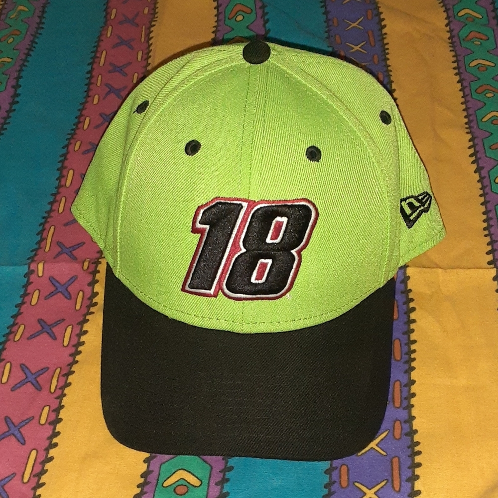 New Era Kyle Busch Nascar Snapback Hat Cap Vintage Racing